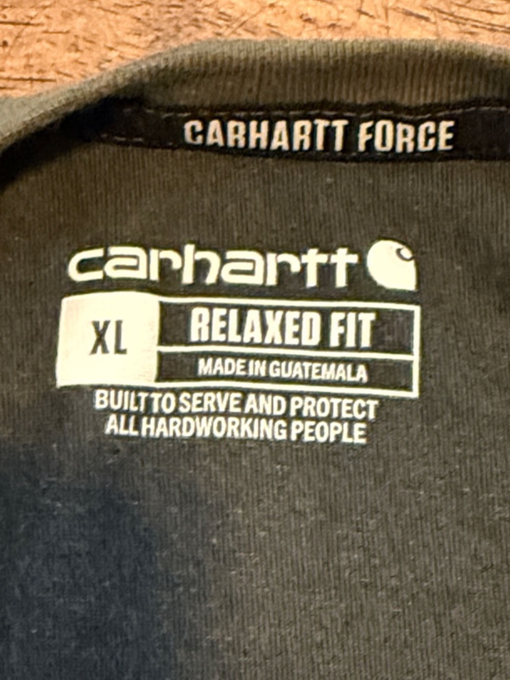Carhartt Men’s Short-Sleeve Pocket Tee - Olive Green - Picture 3 of 6